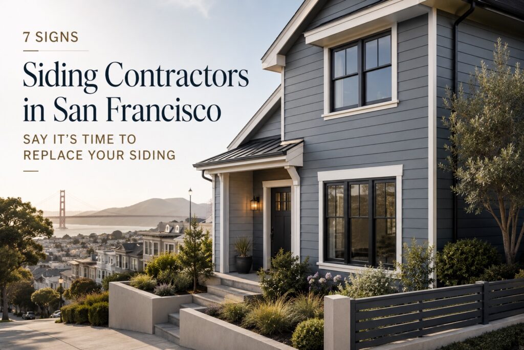 7 Signs Siding Contractors in San Francisco Say It&rsquo;s Time to Replace Your Siding.